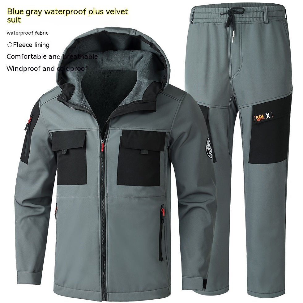 Thumbnail: Men's Fashion Outdoor Mountaineering Cold Protective Clothing Shell Jacket Suit