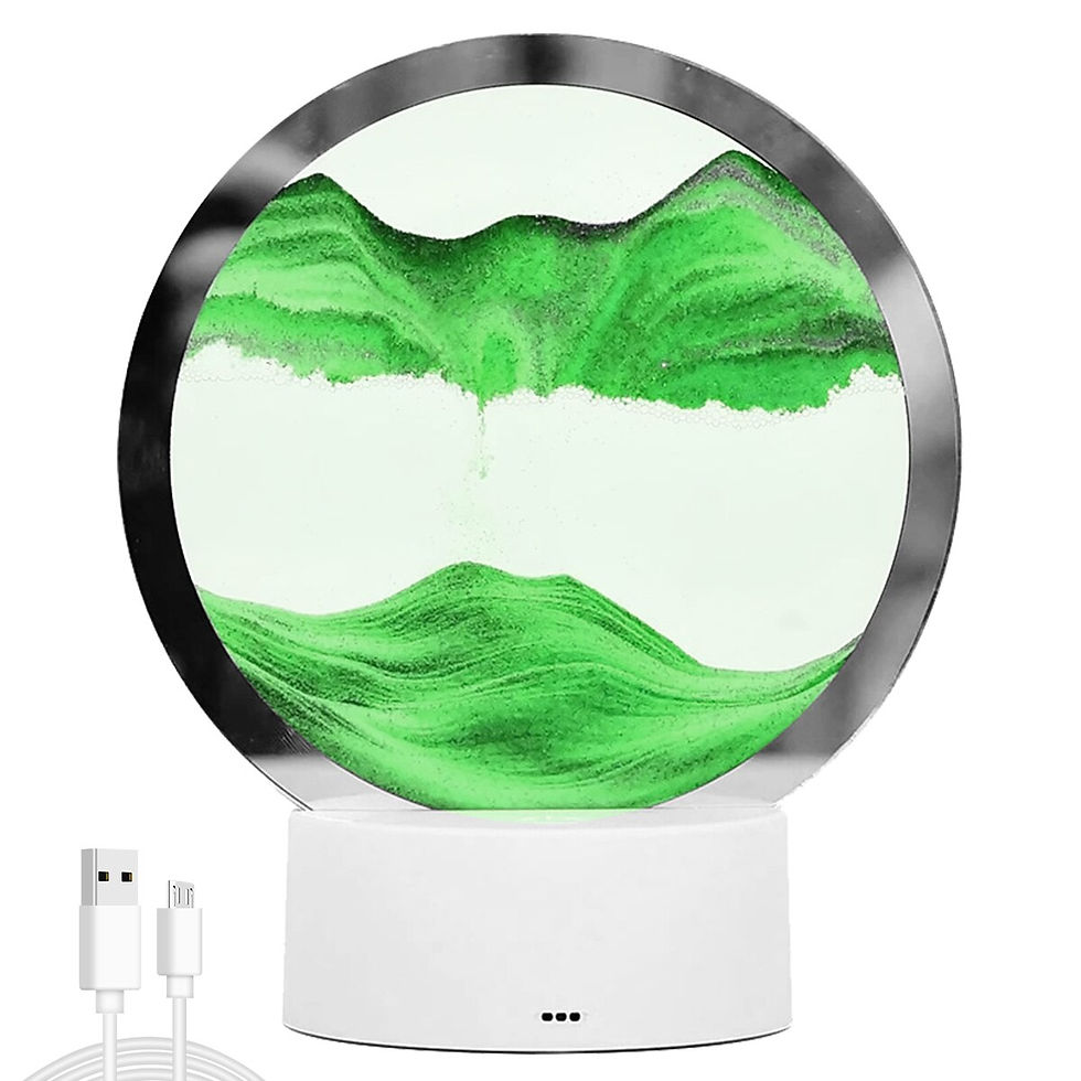 Miniature : Creative Quicksand Lamp LED Sandscape Lamp Decorative Sandscape Table