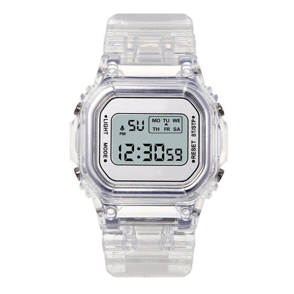 Luxury Women's Rose Gold Silicone Watches Women Fashion LED Digital Clock Casua