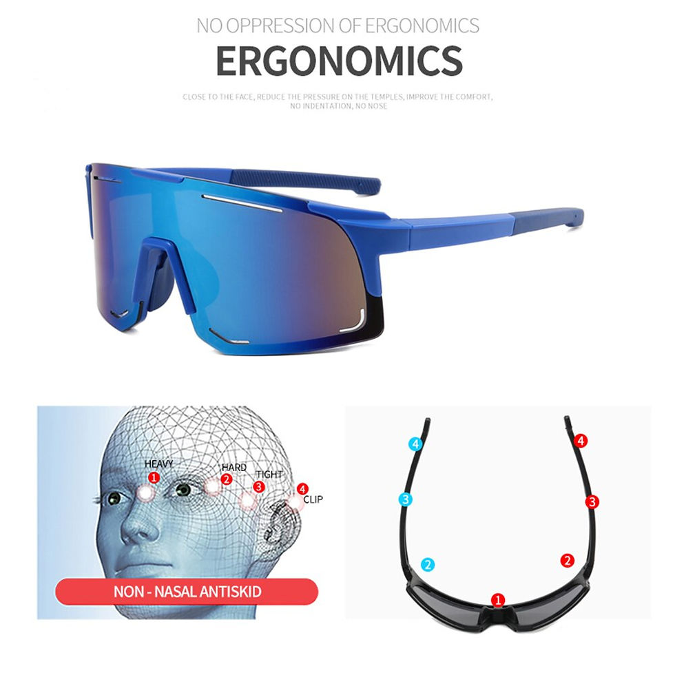 Miniatyrbild: Polarized Cycling Sunglasses UV Protection Windproof Glasses For Men Women Pola