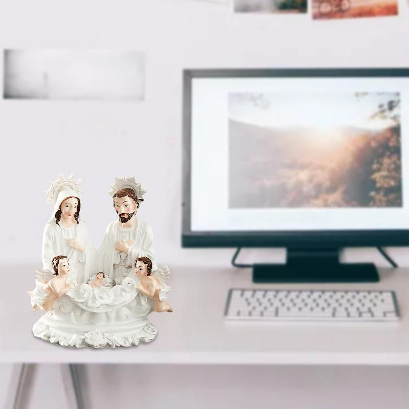 Miniatura: Jesus Family Figurines Resin Nativity Scene Statues Crafts Baby Jesus Mary Jose