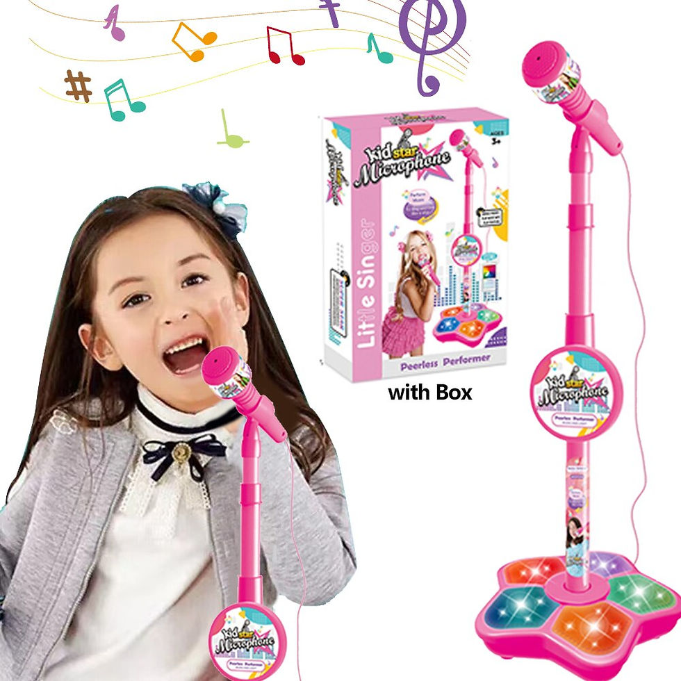 Miniatura: Kids Microphone with Stand Karaoke Song Music Instrument Toys Brain-Training Ed