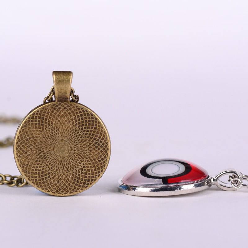 Thumbnail: European And American Blue Evil Eye Time Stone Pendant Necklace