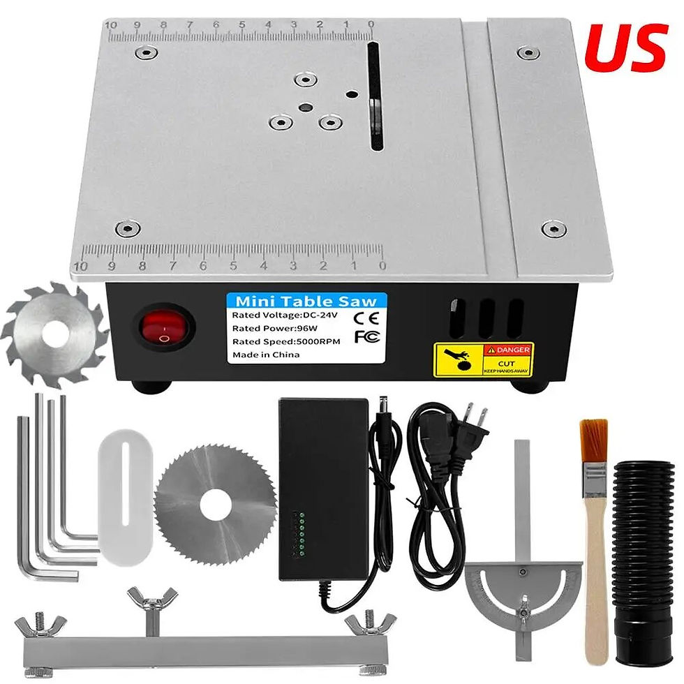Thumbnail: 96W 24V DIY Woodworking Bench Lathe Cutter Machine 5000RMP Table Saw Electric D