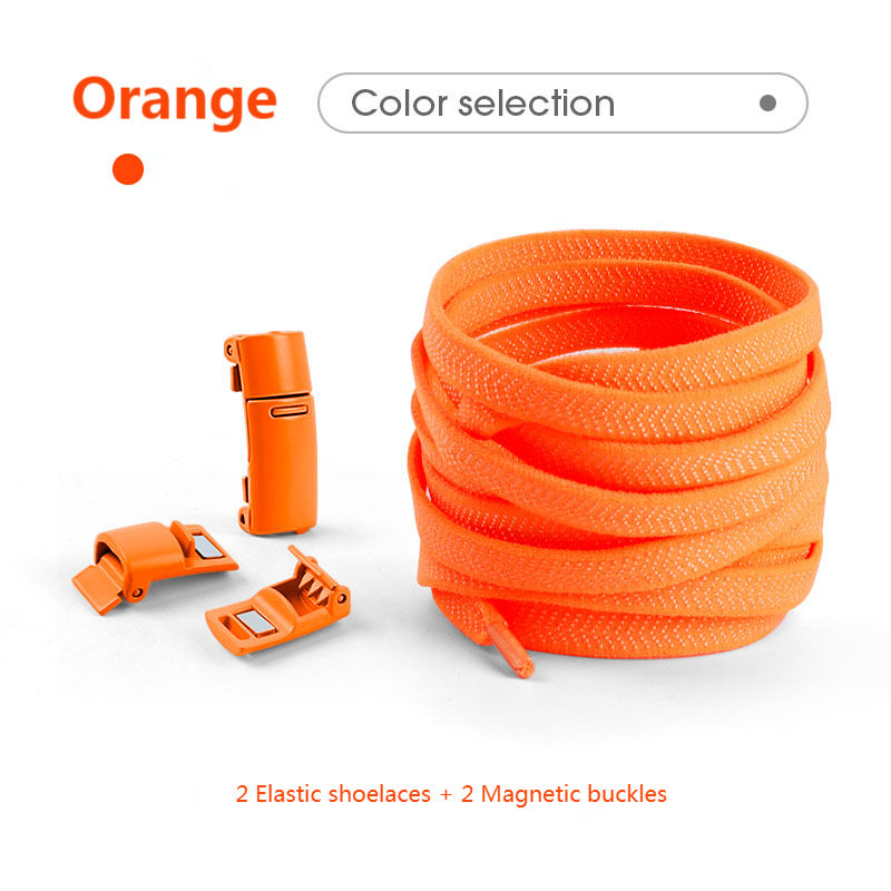 Thumbnail: Magnetic Lock Laces without ties Sneakers for Shoelaces Elastic No Tie Shoe lac