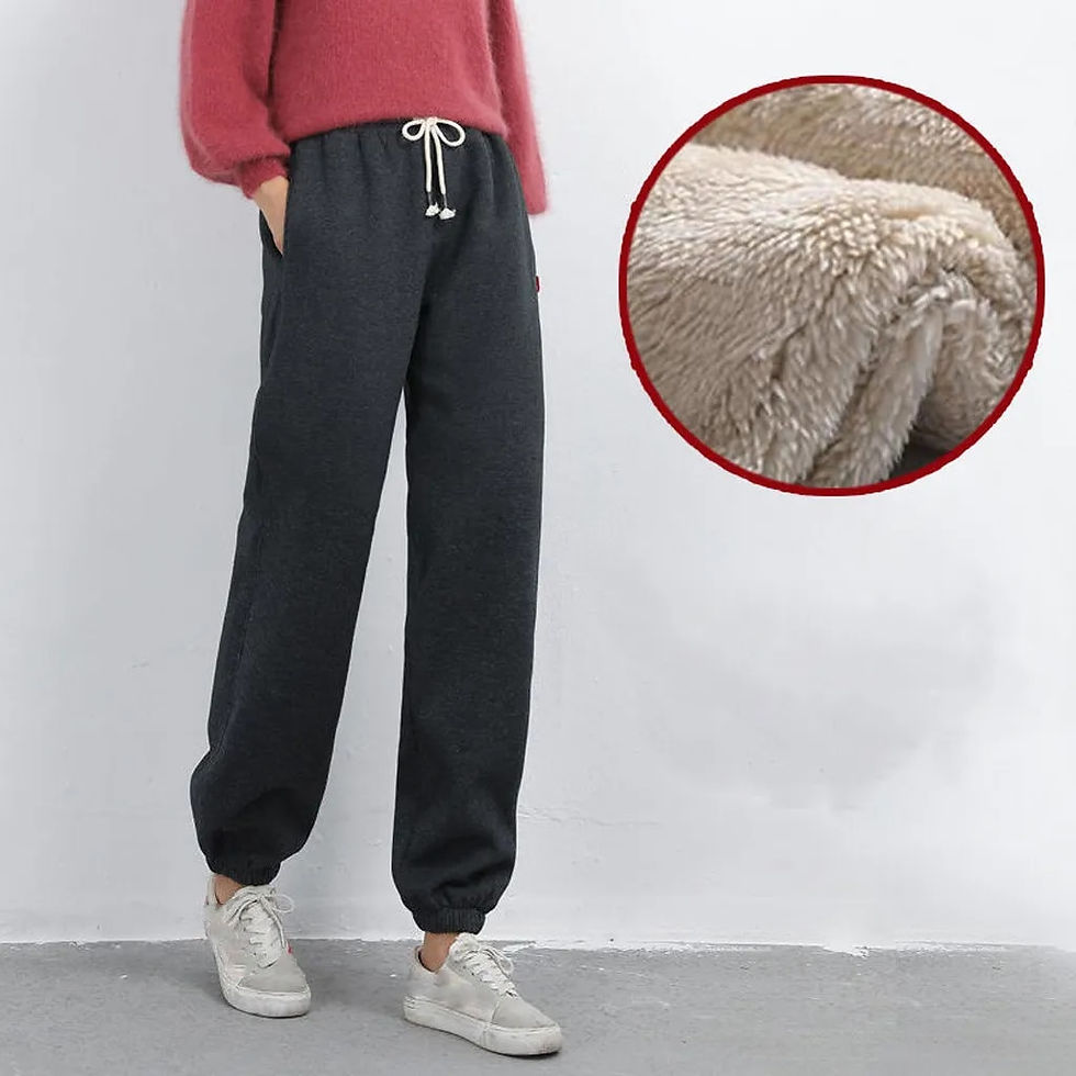 Thumbnail: Women Winter Warm Leggings Thick Trousers Warm Fleece Plus Size Long Thicken Pa