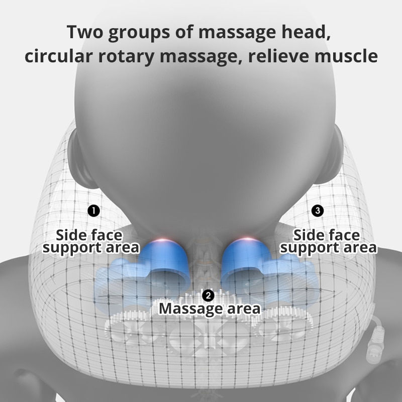 Thumbnail: Electric Neck Massager U shaped Pillow Multifunctional Portable Shoulder Cervic