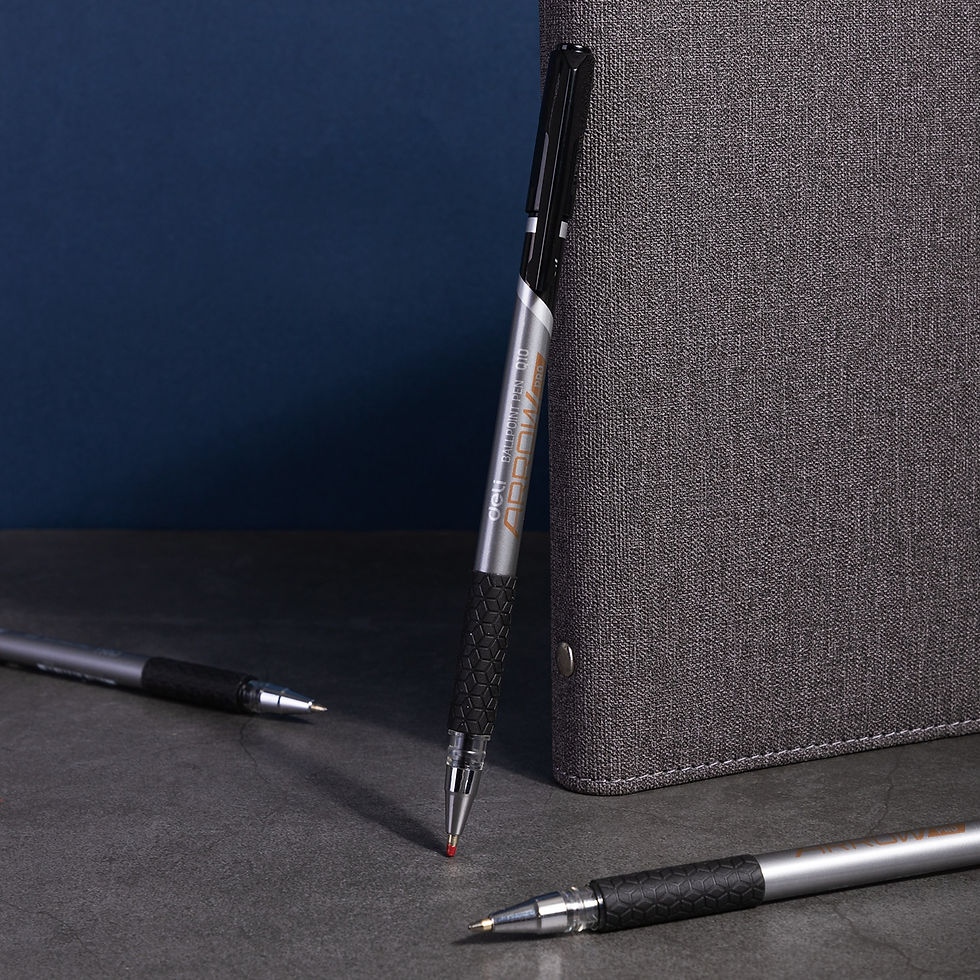Thumbnail: Deli 12pcs High Quality 0.7mm Ballpoint Pen Black Blue Ink Portable Signature P