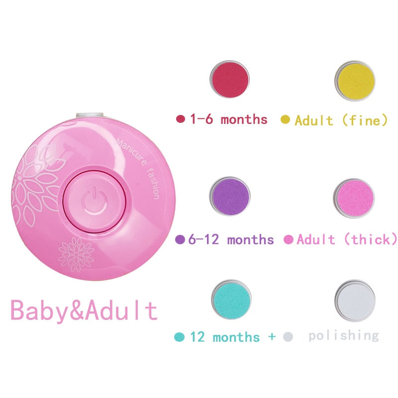 Thumbnail: Electric Baby Nail Trimmer Kid Nail Polisher Tool Infant Manicure Scissors Baby