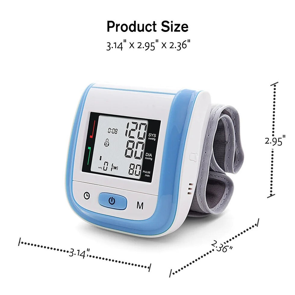 Thumbnail: Yongrow Medical Digital Wrist Blood Pressure Monitor Heart Rate Pulse Meter Mea