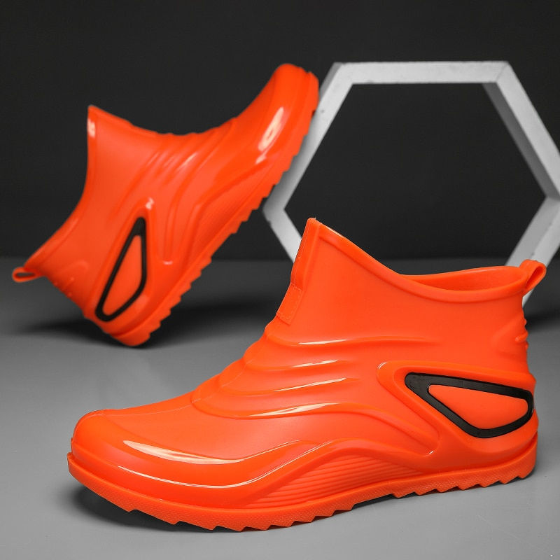 Thumbnail: Men's Rain Boots Chef Shoes Fishing Shoes Casual Waterproof Comfortable Large S