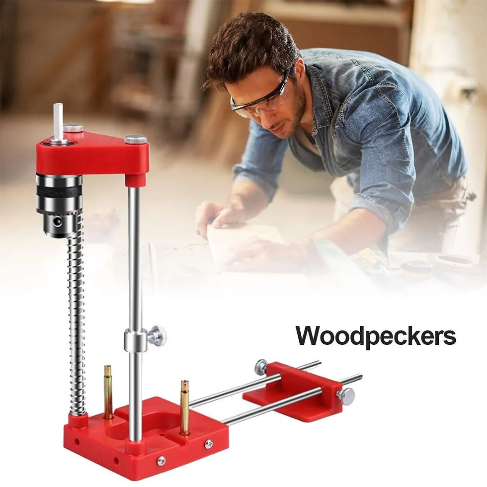 Thumbnail: Model Woodworking Drilling Locator Adjustable Punch Drill Template Press Machine