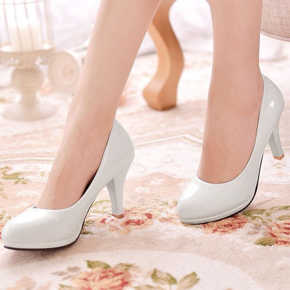 Thumbnail: Summer Heels For Women Dressy Professional High Heeled Shoes Patent Leather Sha