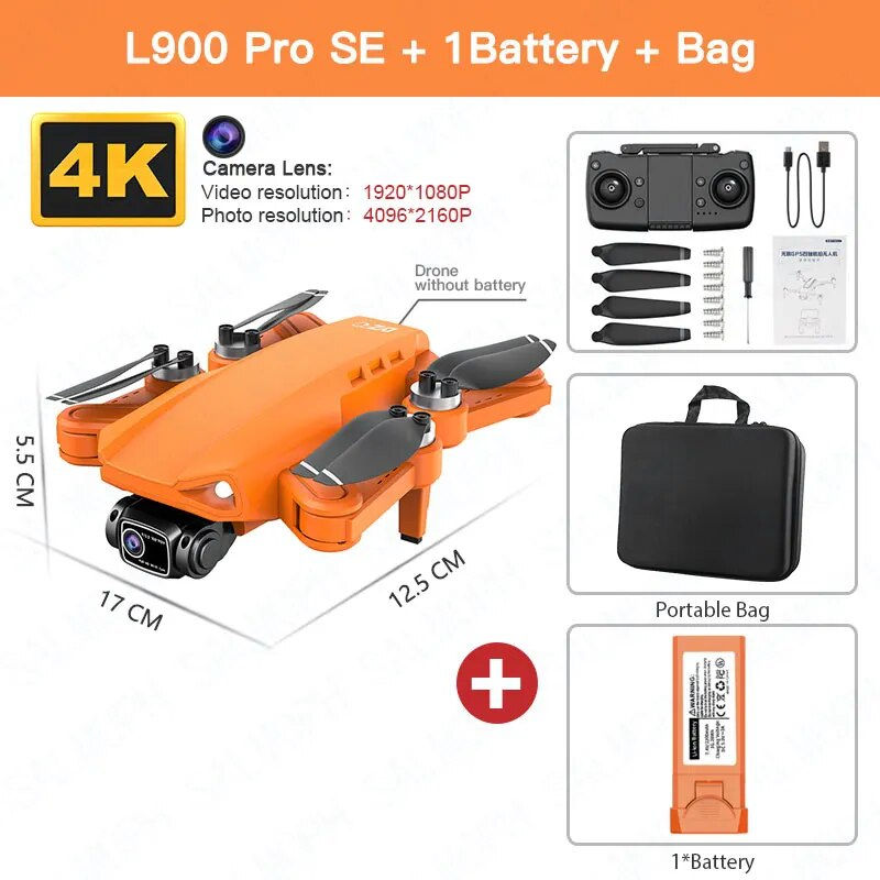 L900 Pro SE MAX Drone 4K Professional With Camera 5G WIFI 360 Obstacle Avoidanc