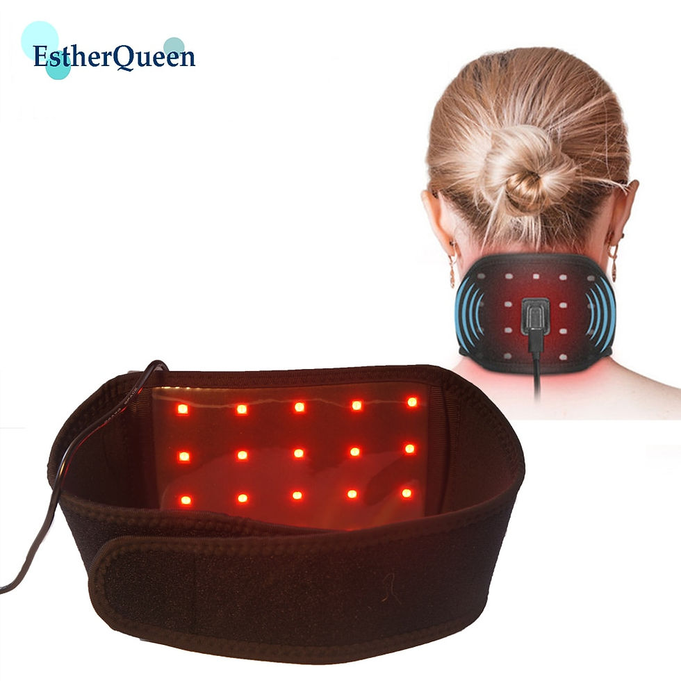 Thumbnail: EstherQueen LED Red Light Therapy Neckband 660nm&850nm Near Infrared