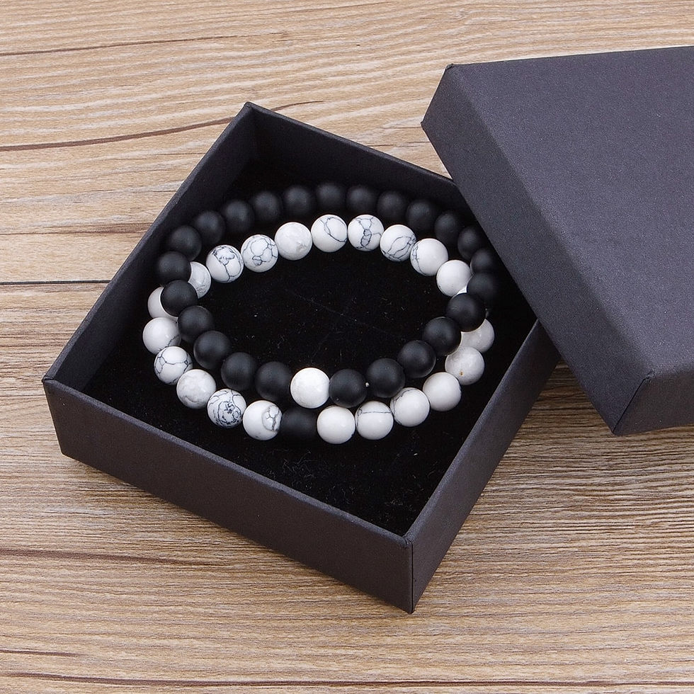 Thumbnail: TYO Custom Female Male Marble Bead Tiger Eye Bead Blue Bead Lava Natural