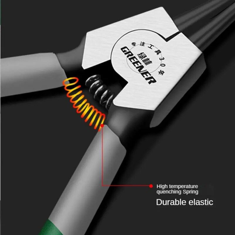 الصورة المصغرة: Durable Circlip Pliers Labor-saving Anti-slip Rim Circlip Pliers Alloy Steel Re