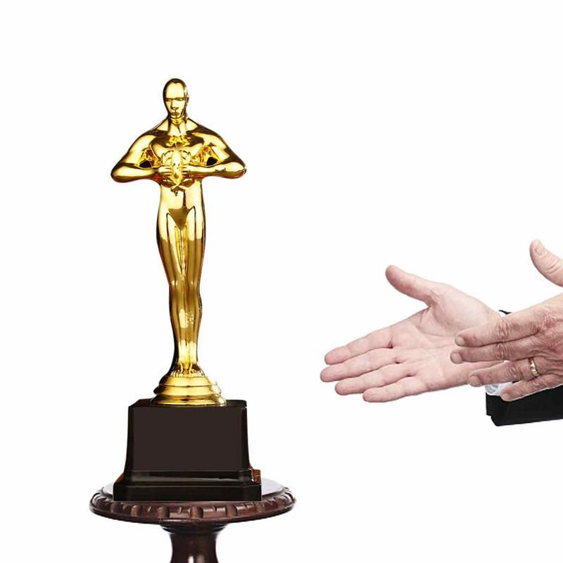 Thumbnail: Custom Oscar Trophy Gold-plated Small Gold Statue Team Sports Competition Craft