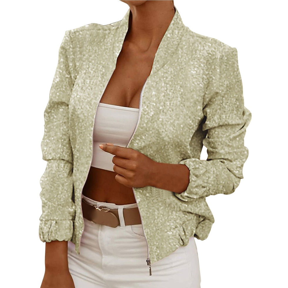 Thumbnail: Jackets Women Autumn Womens Long Sleeve Stand Neck Flower Printed Zip Up Blazer