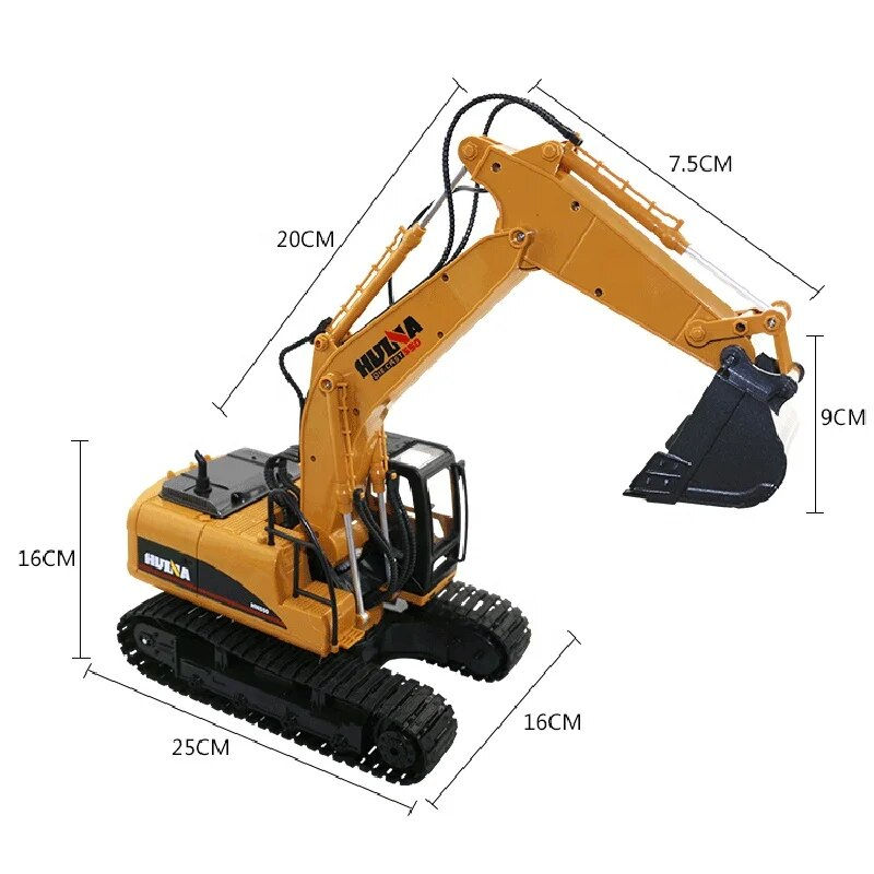 Thumbnail: 1/14 Scale Huina 1550/1535 Radio Control Excavator Model Remote's Battery NOT I