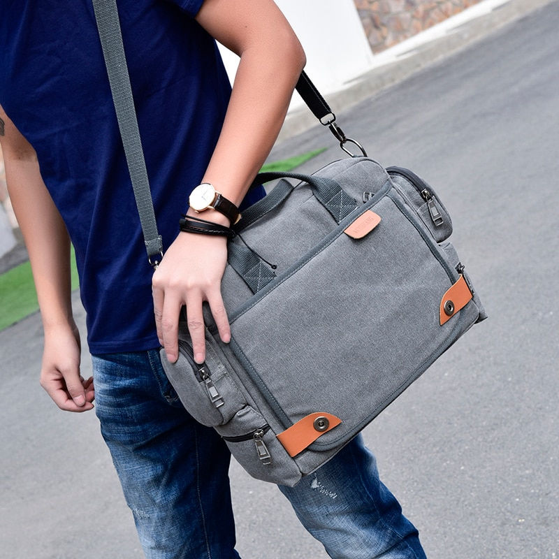 Thumbnail: Brand Men Crossbody Bags Male Canvas Shoulder Bags Boy Messenger Bags Man Handb