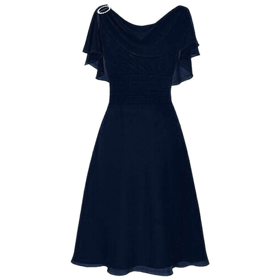 Indexkép: Women Plus Size Formal Midi Dress Wedding Bridesmaid High-Waist Party Ball Prom