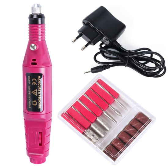 Thumbnail: Professional Nail Drill Machine Electric Manicure Milling Cutter Set Nail Files