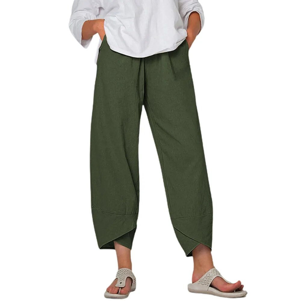 Plus Size Loose Wide Leg Trousers for Women's 2023 Autumn Winter Large Size Cas