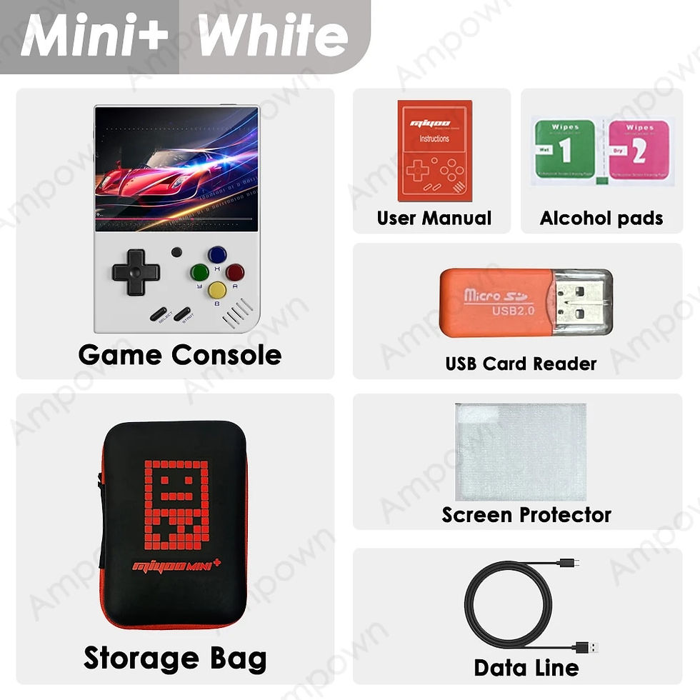 Thumbnail: MIYOO Mini Plus Portable Retro Handheld Game Console V2 Mini+ IPS Screen Classi