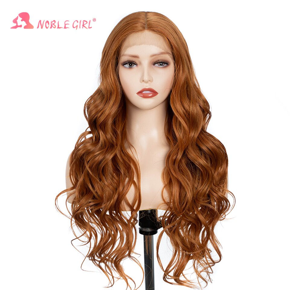 Miniaturbild: Synthetic Lace Front Wig Long Wavy 30" Glueless Wig Lace Wig For Women Lace Fro