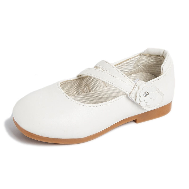Thumbnail: Princess Girls Shoes Kids Leather Shoes For Medium Big Girl Children Casual Fla