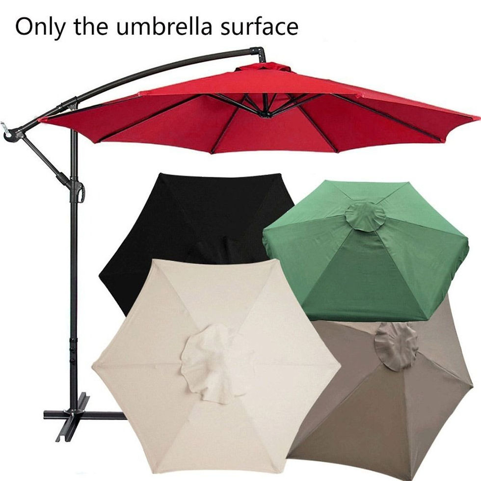 Thumbnail: Fabric Garden Parasol Canopy Replacement Cover for 2m 6 Arm Patio Sun Umbrella