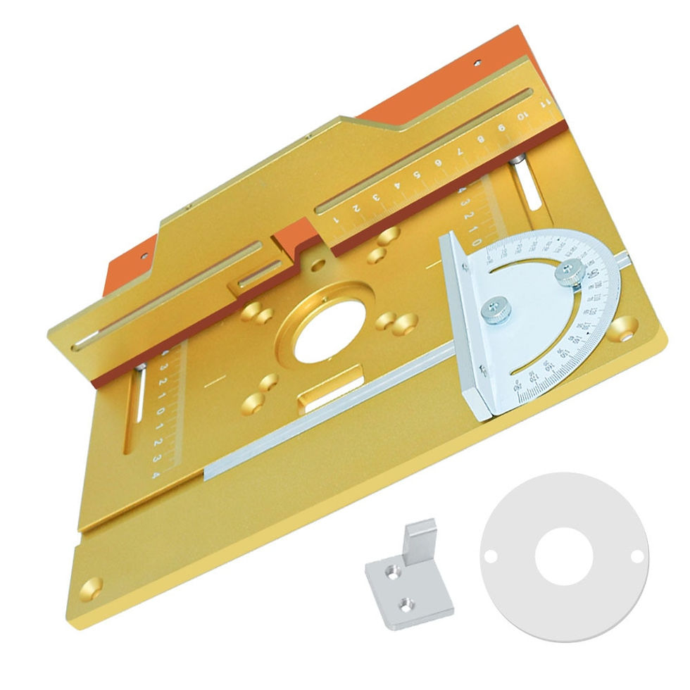 Thumbnail: Set of 3 Router Table Insert Plate Aluminum Alloy Wood Milling Flip Board Trimm