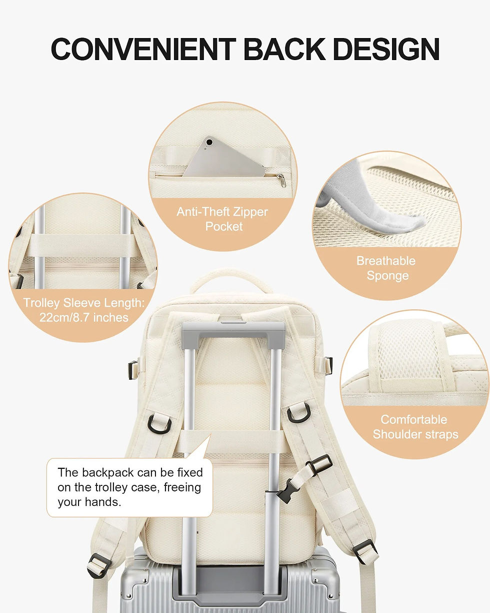 Thumbnail: Travel Laptop Backpack Women, Laptop Backpack with USB Charging Port Water Resi