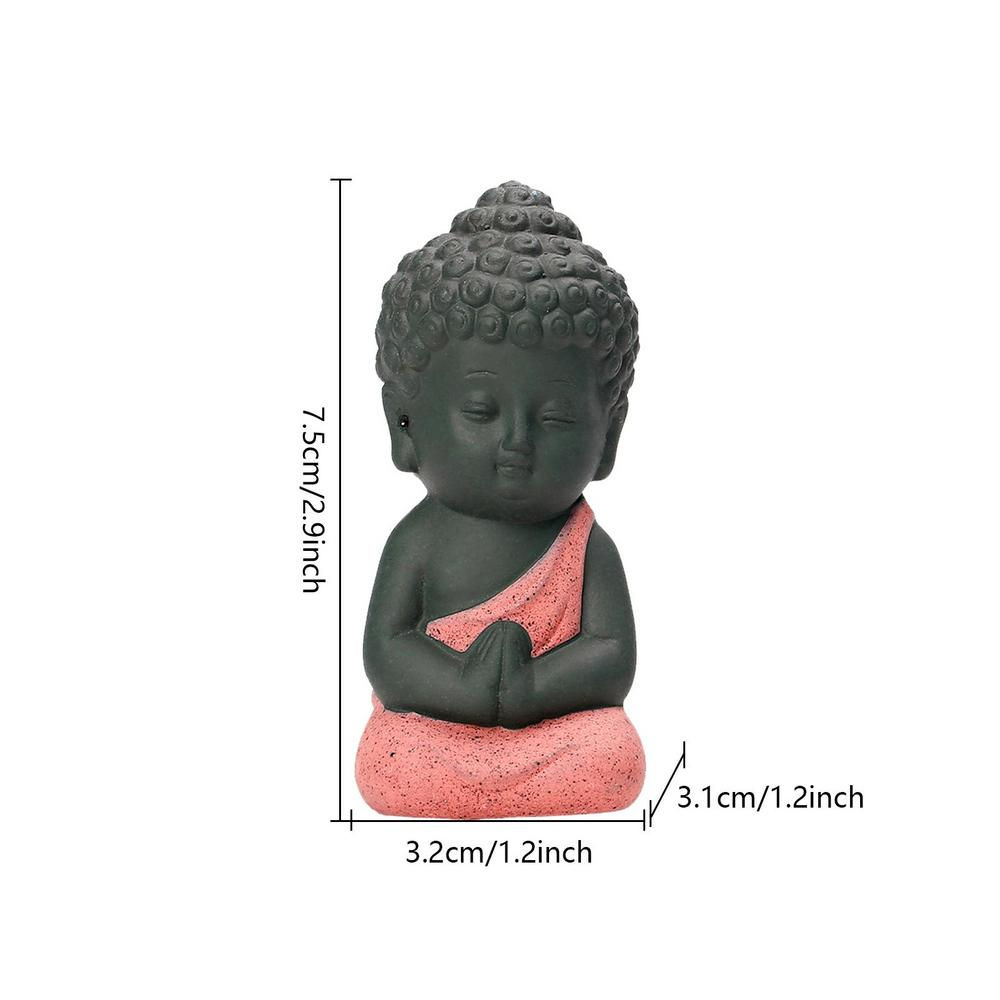 Ceramic Ornaments Monk Small Buddha Statue Monk Figurine Tathagata Indian