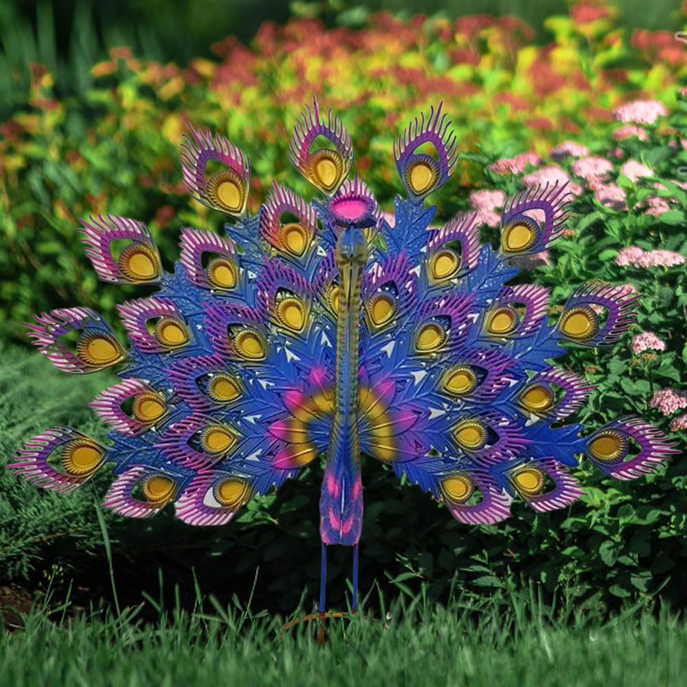 Thumbnail: Peacock Classic Figurine Garden Supplies Iron Beautiful Statue Craft Handicraft