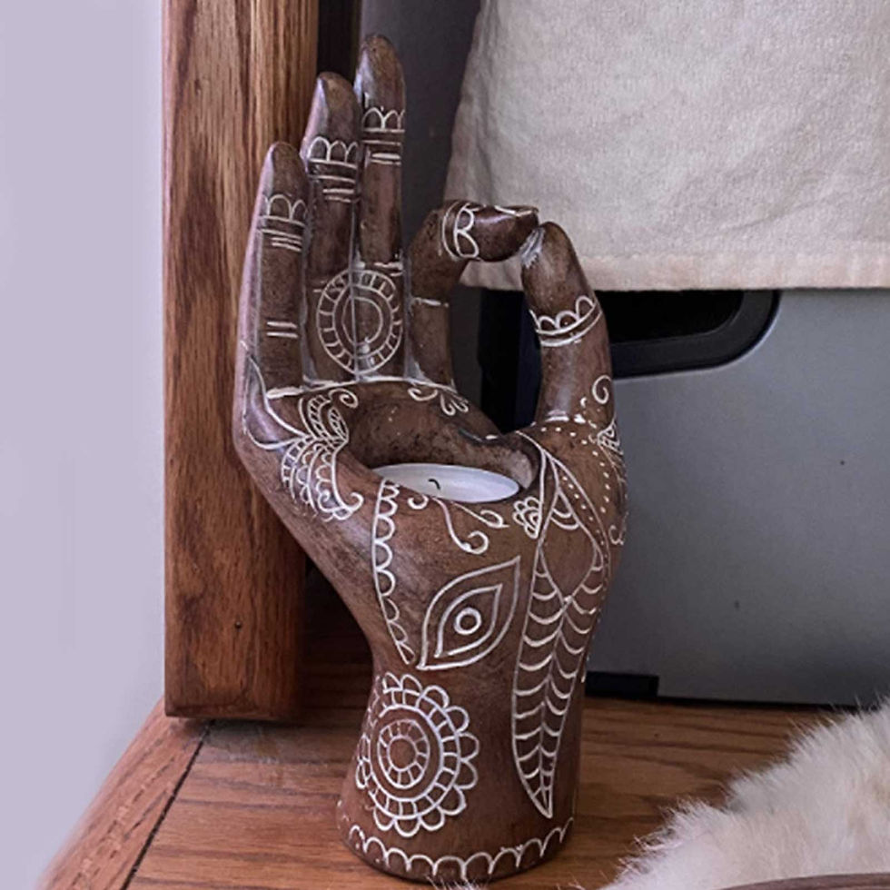 Thumbnail: Ornament Feng Shui Home Office Living Room Yoga Figurines Candle Holder