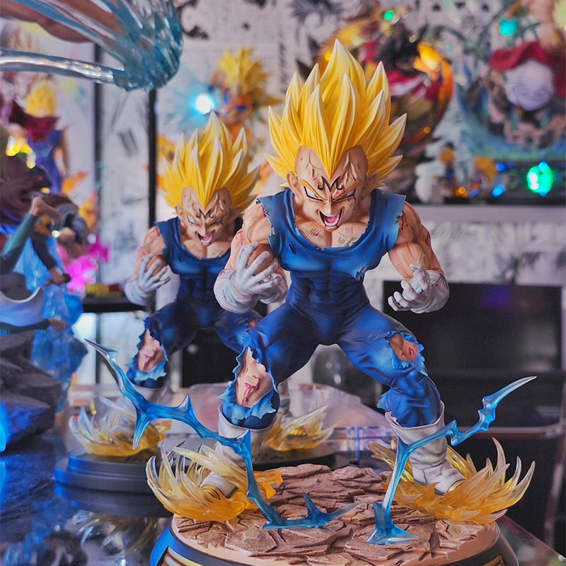 Thumbnail: Anime Dragon Ball Z GK Vegeta Figure Majin Vegeta Figurine 28CM with Base PVC S
