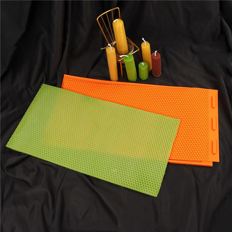 Thumbnail: Beekeeper Silicone Beeswax Mold Foundation Bee Hive Basis Press Sheet