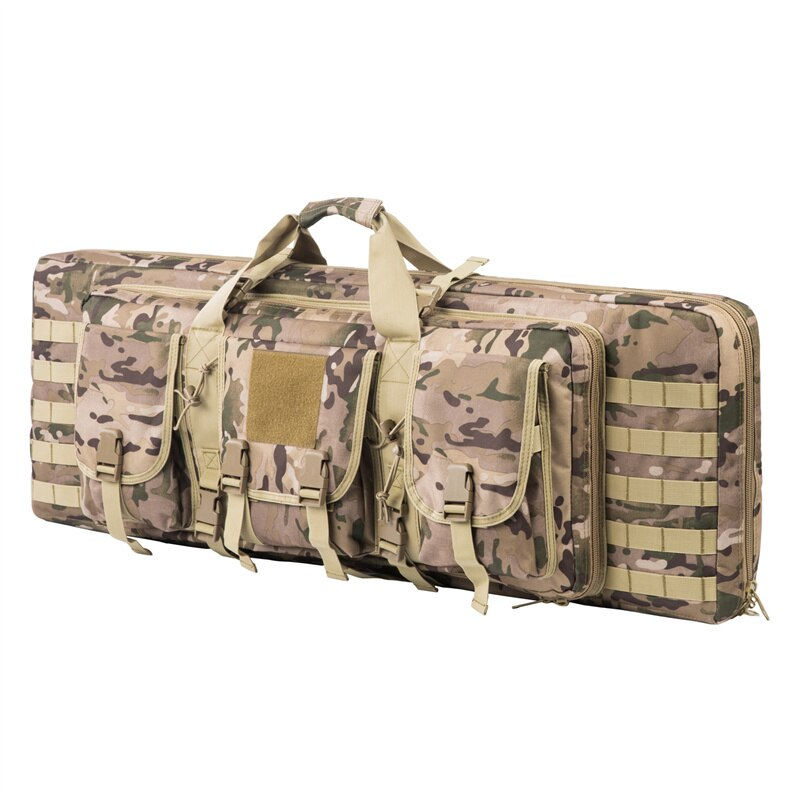 Thumbnail: 42 Inch 107cm Double Long Rifle Bag Outdoor Tactical Carbine Cases Water