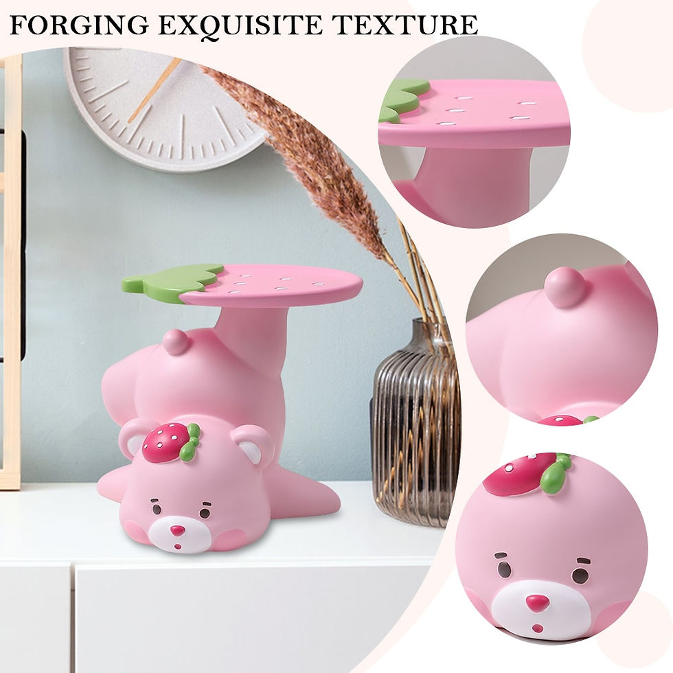 Thumbnail: Resin Cute Bear Serving Tray Statue Key Jewelry Snack Holder Decor Sculpture En