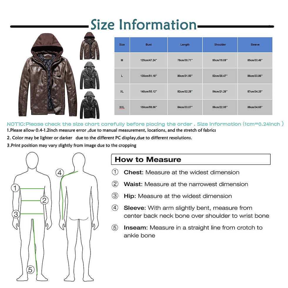 Imej kecil: Men's Warm Pu Leather Jackets Coats Autumn Winter Man Hooded Casual Motorcycle