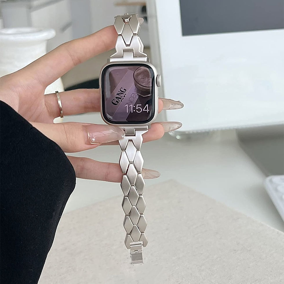 Miniatiūra: Stainless Steel Band For Apple Watch 7 8 45mm 41mm Diamond Link Bracelet IWatch