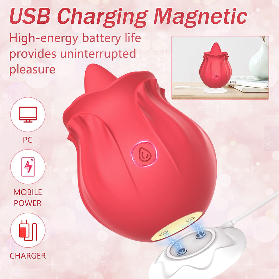 ภาพขนาดย่อ: Women rose tongue licking vibrator G Spot Nipple Stimulation adult toys vibrati
