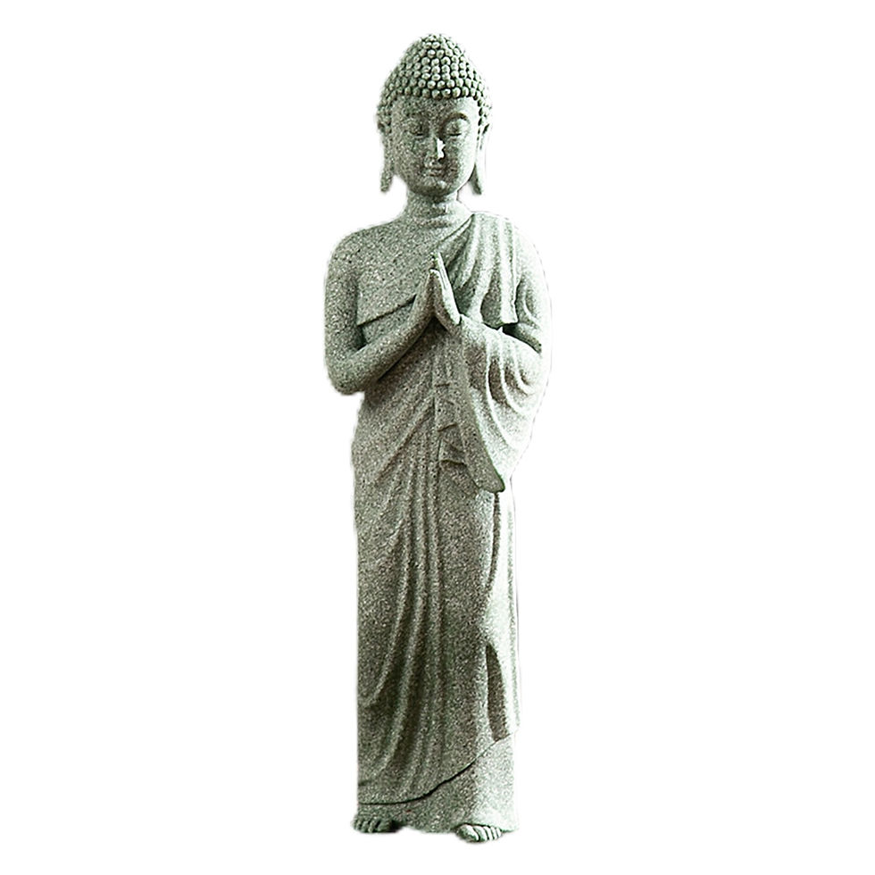 Миниатюра: Mini Buddhist Monks Tibetan Buddhism Figurines Buddha Resin Statue Garden Car O