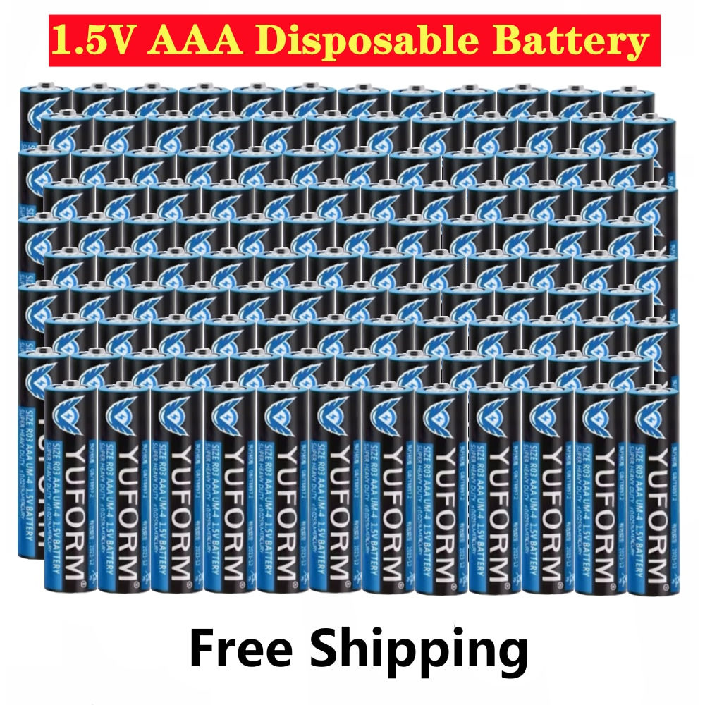 2023NEW 1.5V AAA Disposable Alkaline Dry Battery for Led Light Toy Mp3 Camera F