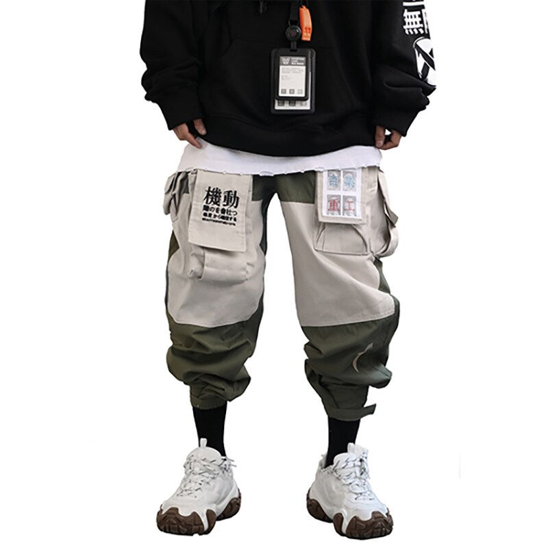 Miniature : Muti-Pockets Japanese Streetwear Cargo Pants Men Techwear Casual Jogger