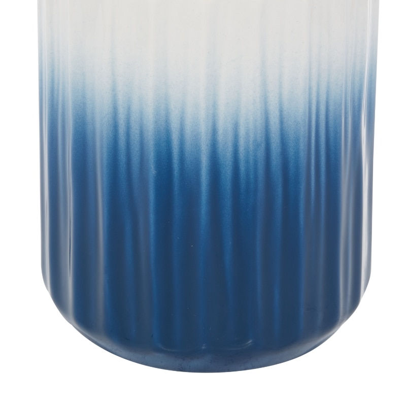Thumbnail: 11", 9"H Handmade Ombre Blue Ceramic Vase, Set of 2 for Plants Table Decoration