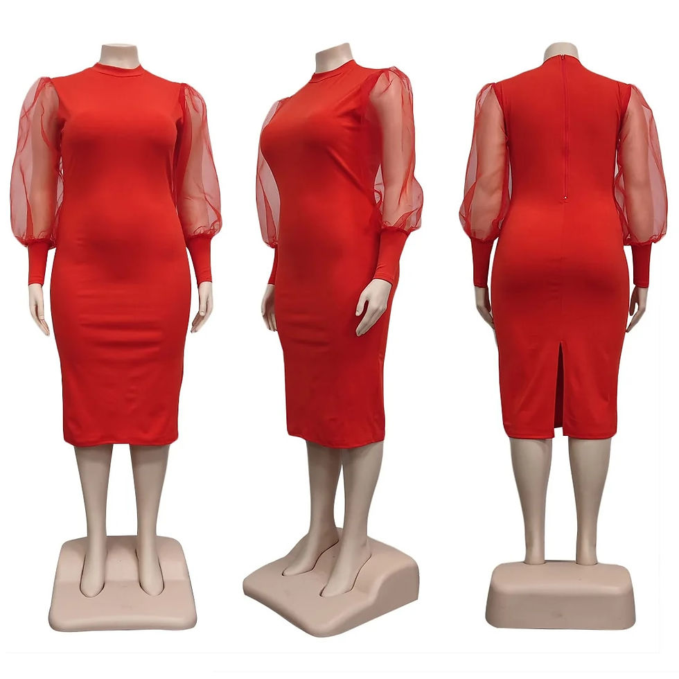 Thumbnail: Plus Size Long Sleeve O Neck Sprint Autumn Casual Dresses For Women