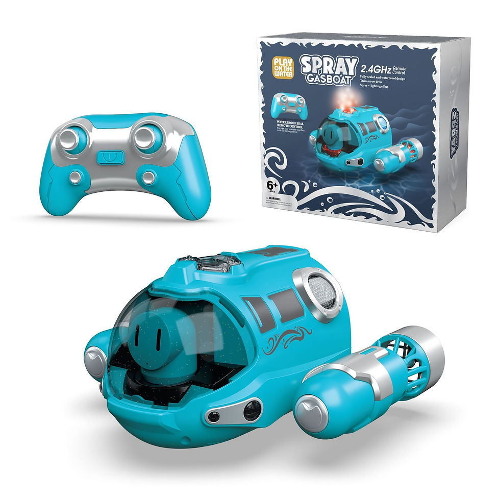 Thumbnail: 2.4GHz Remote Control Motorboat Waterproof Spray Swimming Pool Bathing RC Steam